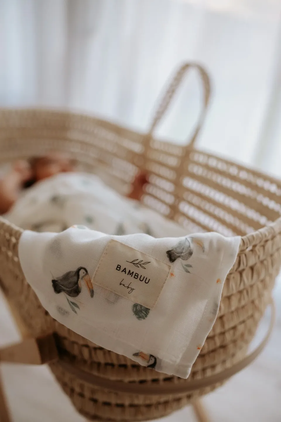 100% Bamboo Swaddle - Toucan
