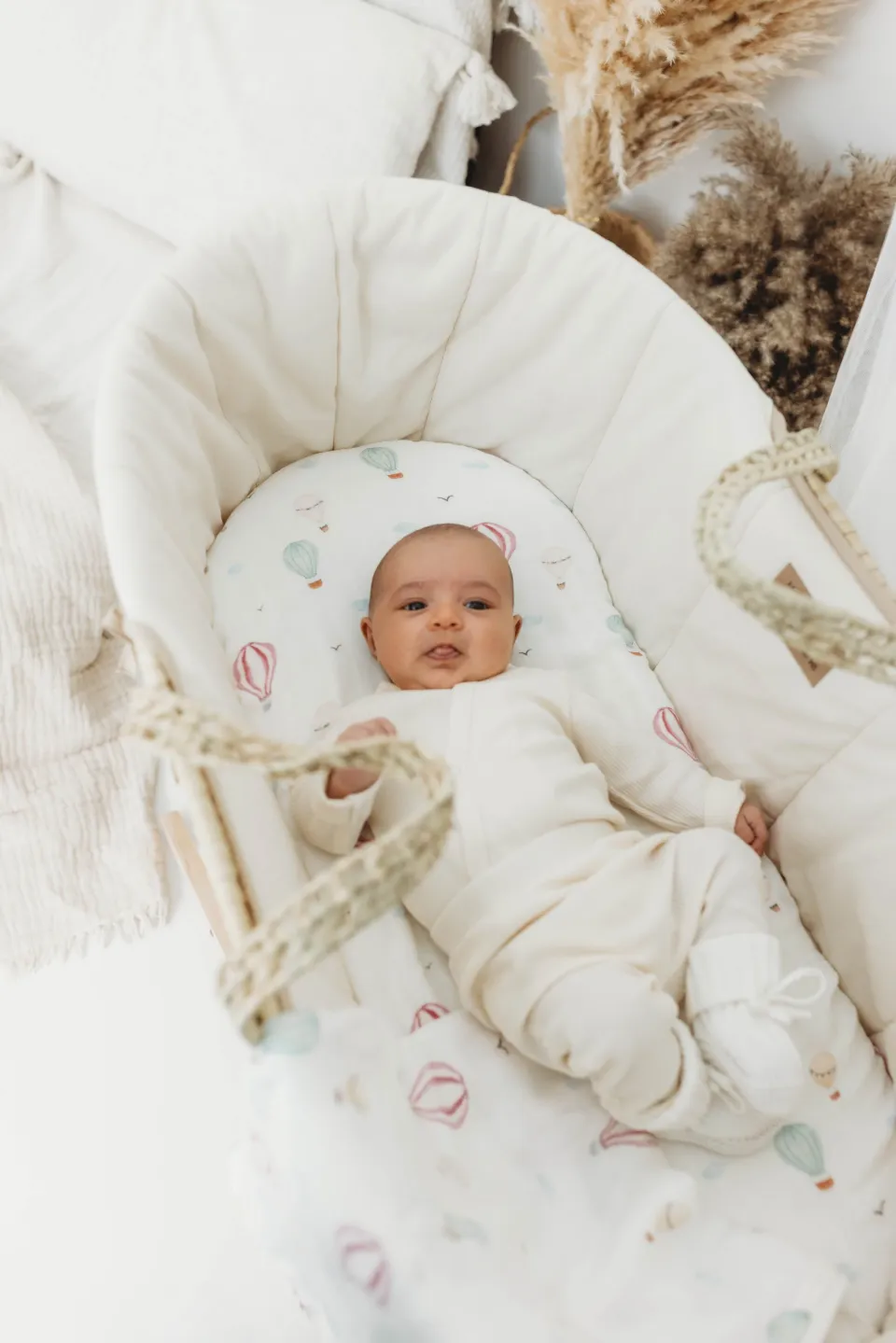 Fitted Bassinet Sheet - Hot Air Balloon