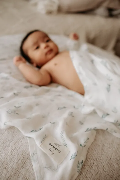 100% Bamboo Swaddle - Botanical – photo 4