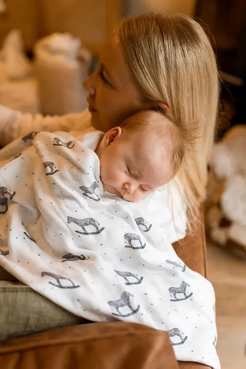 100% Bamboo Swaddle - Rocking Zebra – photo 2