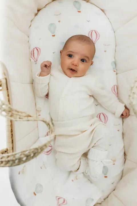 Fitted Bassinet Sheet - Hot Air Balloon – photo 2
