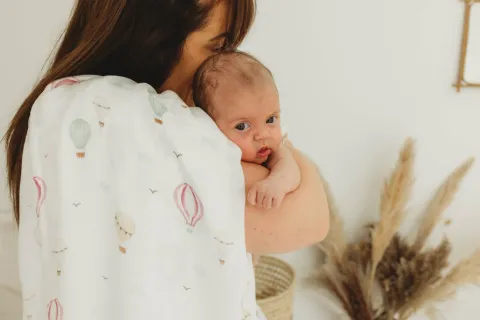100% Bamboo Swaddle - Hot Air Balloon – photo 5