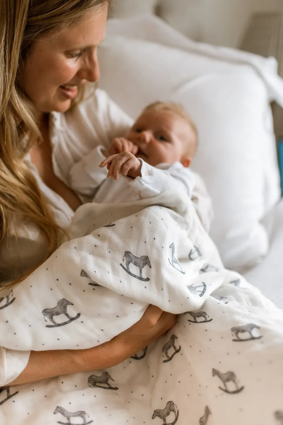 100% Bamboo Blanket - Rocking Zebra