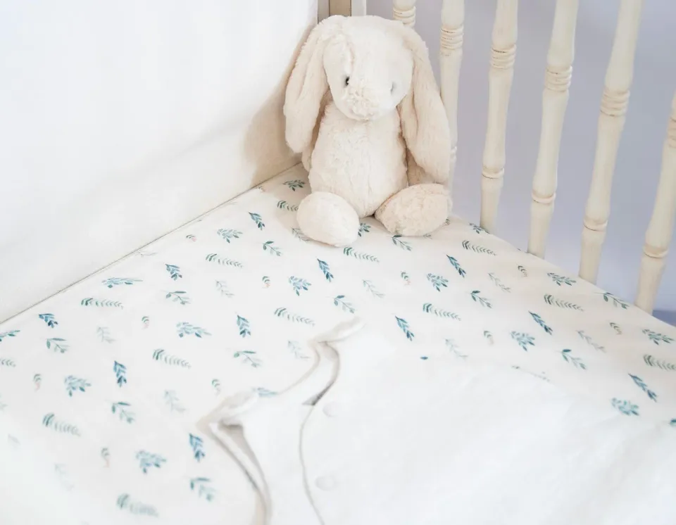 Fitted Cot Sheet - Botanical