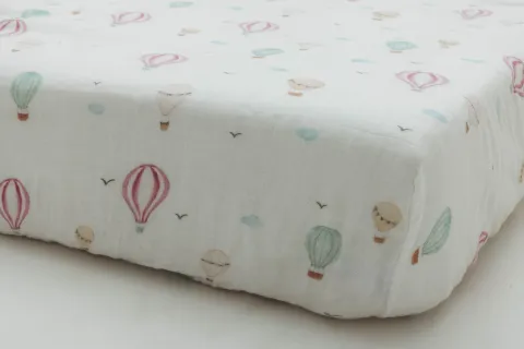 Fitted Cot Sheet - Hot Air Balloon – photo 2