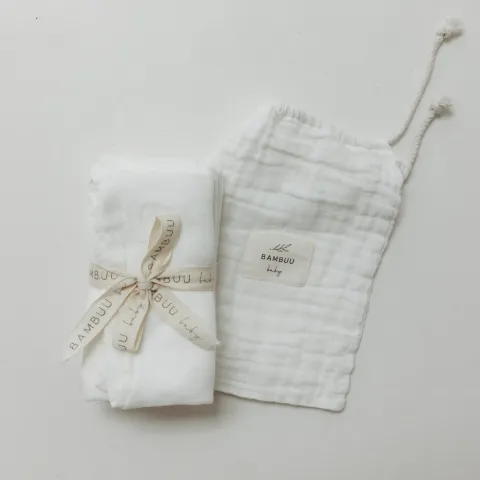 Plain white Muslins - pack of 3 – photo 3